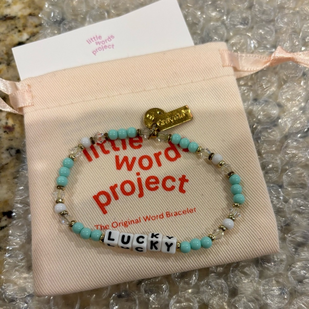 Little words project “Lucky” bracelet